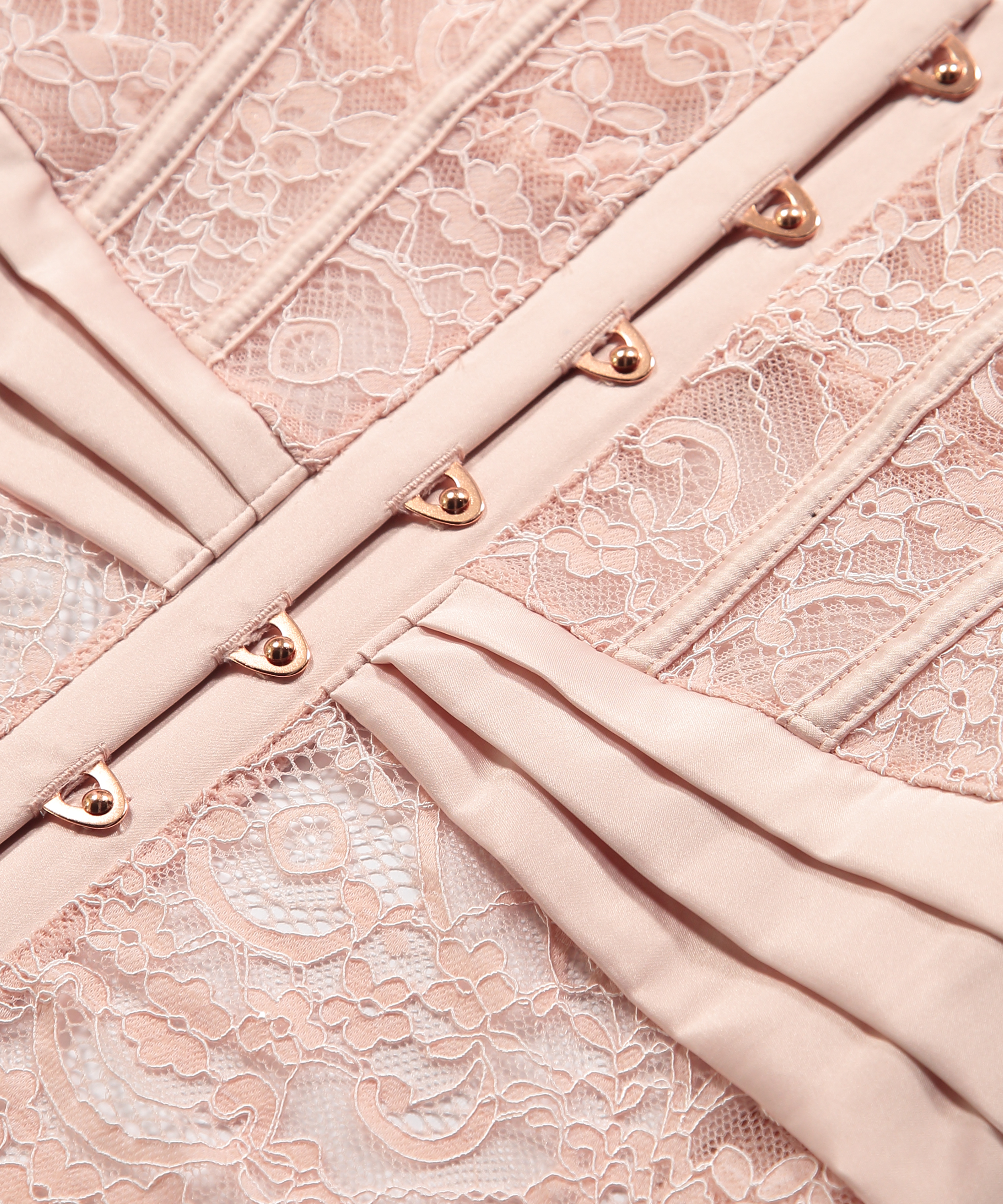 Amelia Padded Underwired Bustier, Pink, main