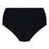 High-Waisted Shaping Bikini Bottom Luxe, Black