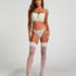15 Denier Bow Backseam Stay-Ups, White