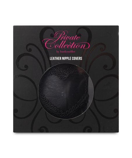 Leather Nipple Covers, Grey