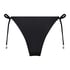 Maui Crochet Cheeky Tanga Bikini Bottoms, Black