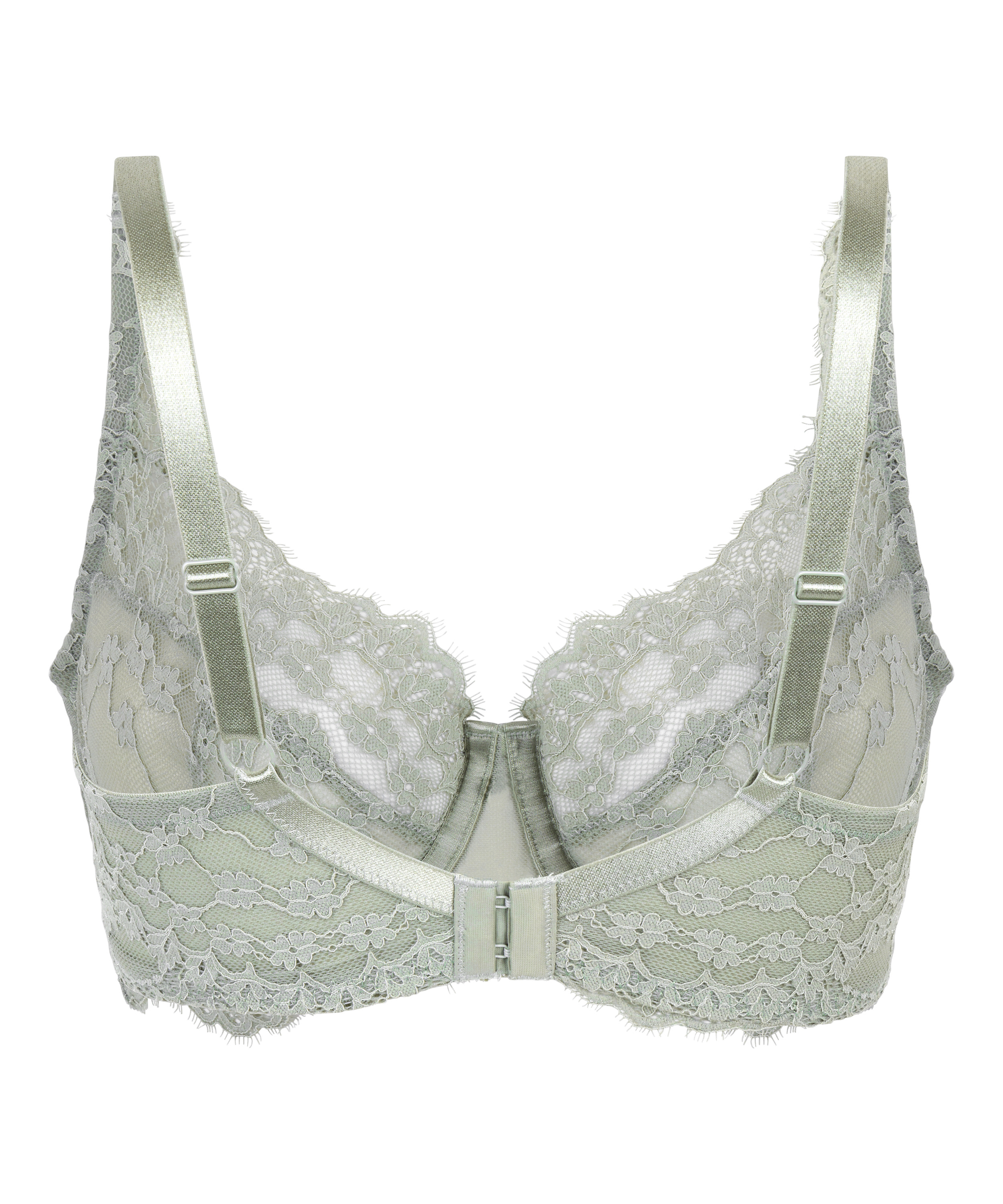 Daisy Non-Padded Underwired Bra, Green, main