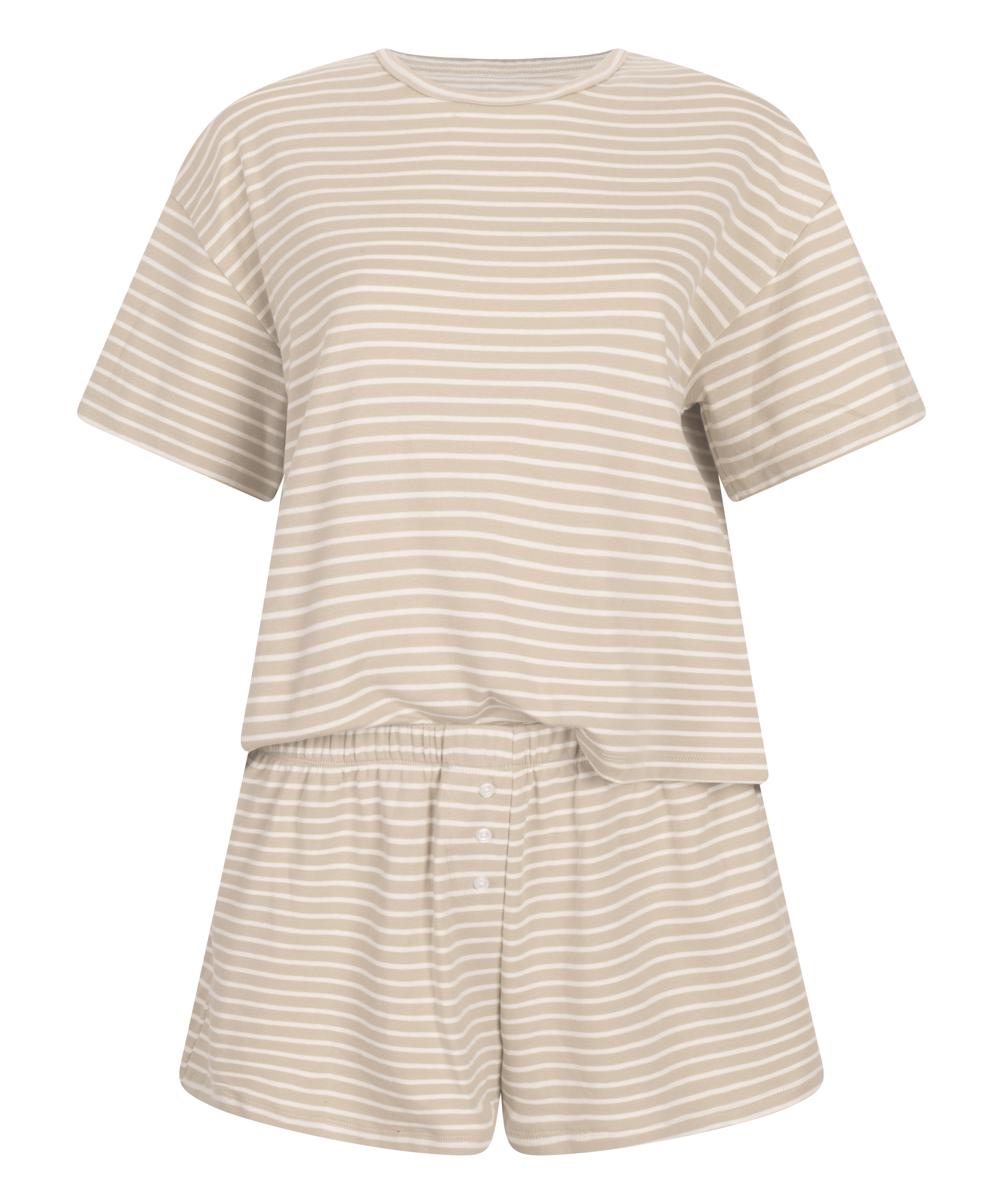 Pyjamaset Jersey, Beige, main