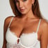 Isabella Padded Underwired Longline Bra, White