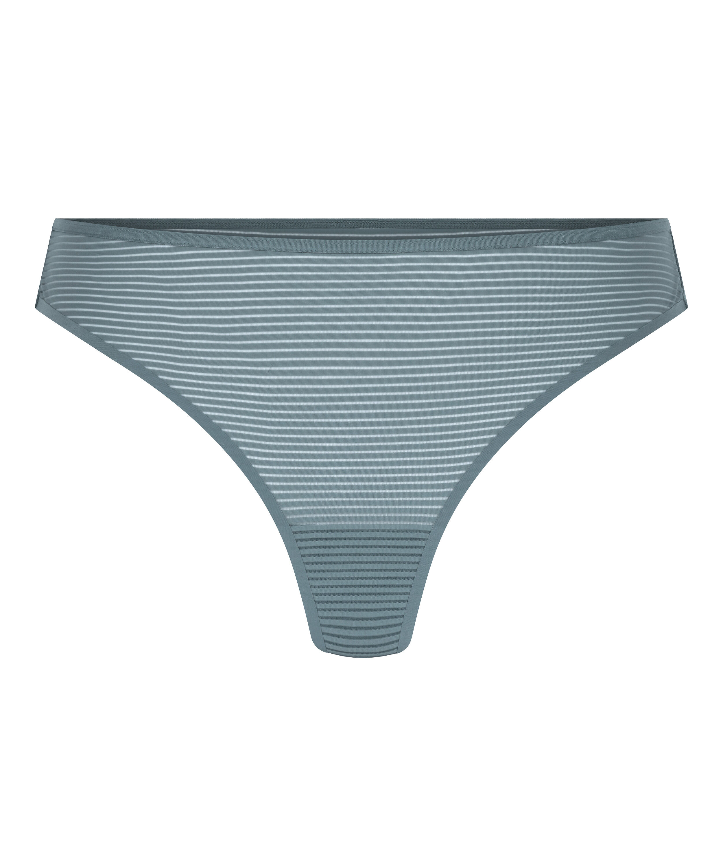 Invisible thong Stripe mesh, Gray