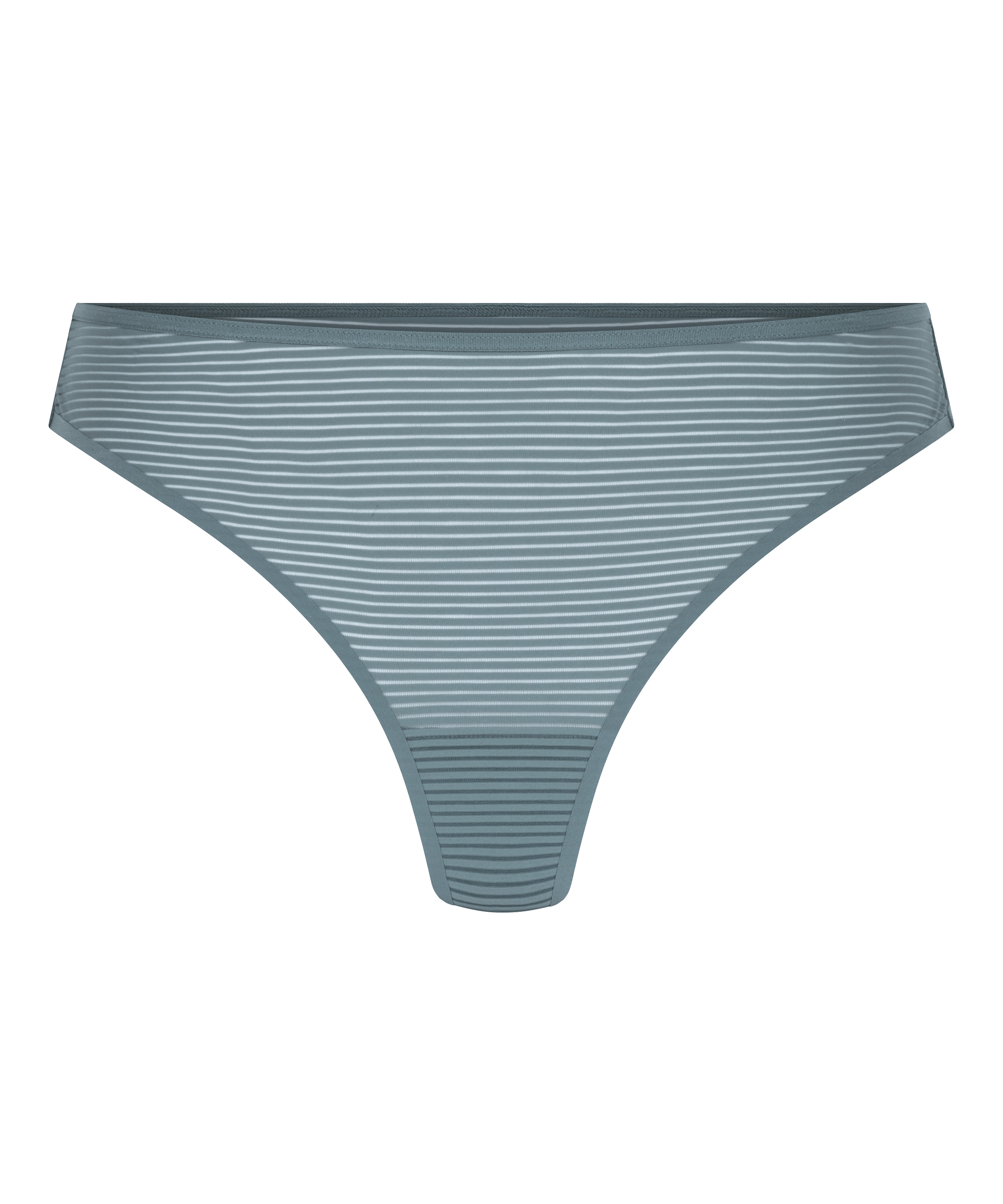 Invisible thong Stripe mesh, Gray, main