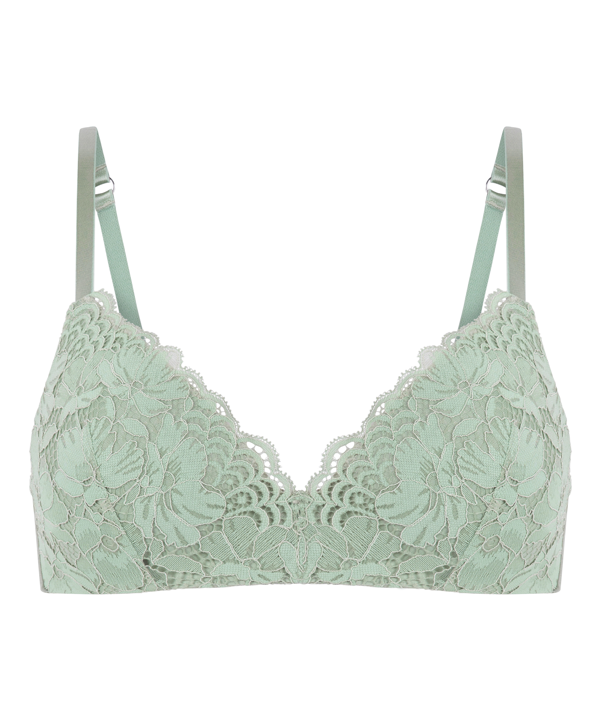 Andi Padded Non-Wired Bra, Green, main