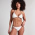 Giselle Triangle Bikini Top, White