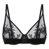 Hilton Non-Padded Underwired Bra, Black