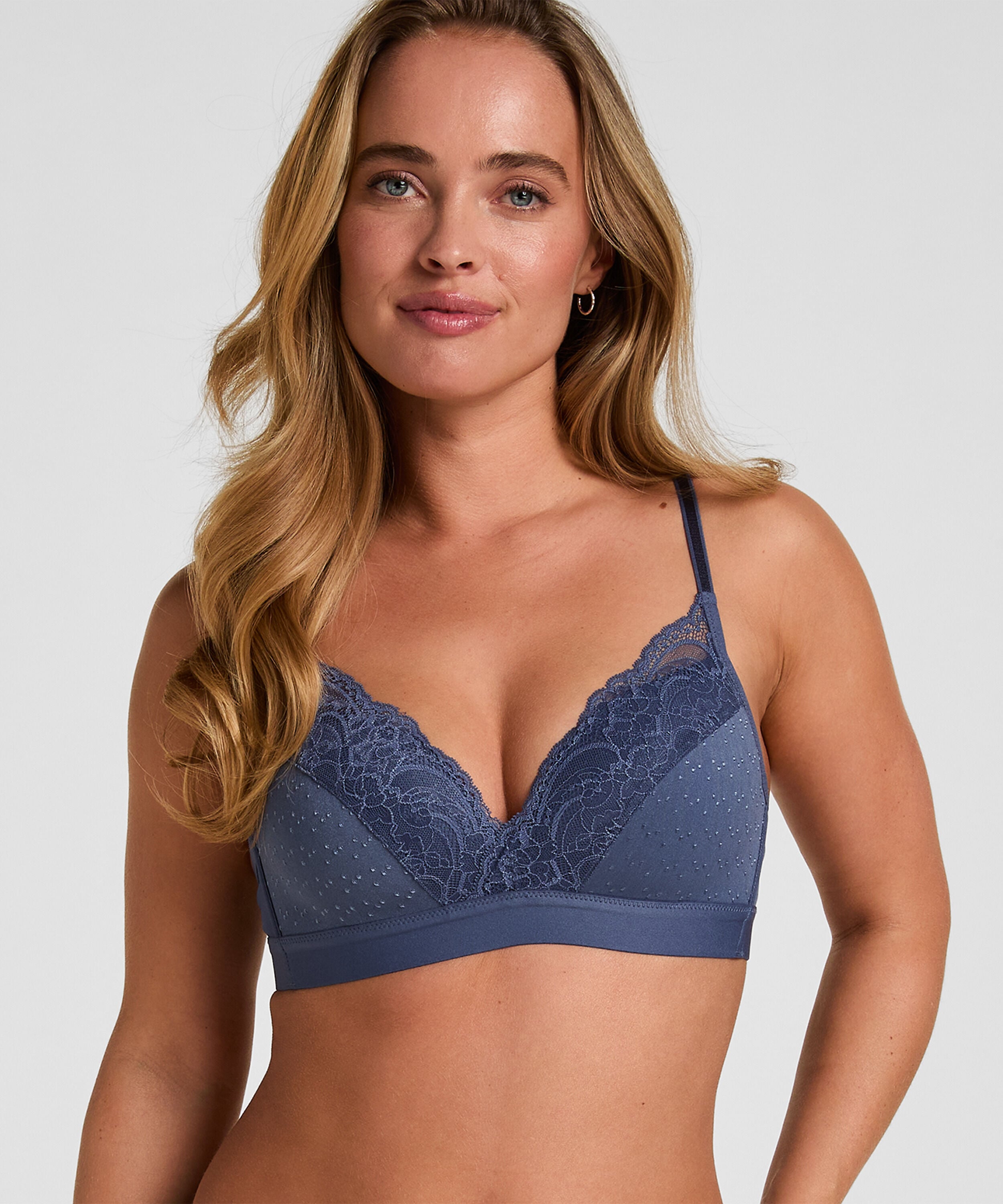 Sophie Padded Non-Underwired Bra, Blue