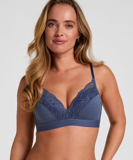 Sophie Padded Non-Underwired Bra, Blue