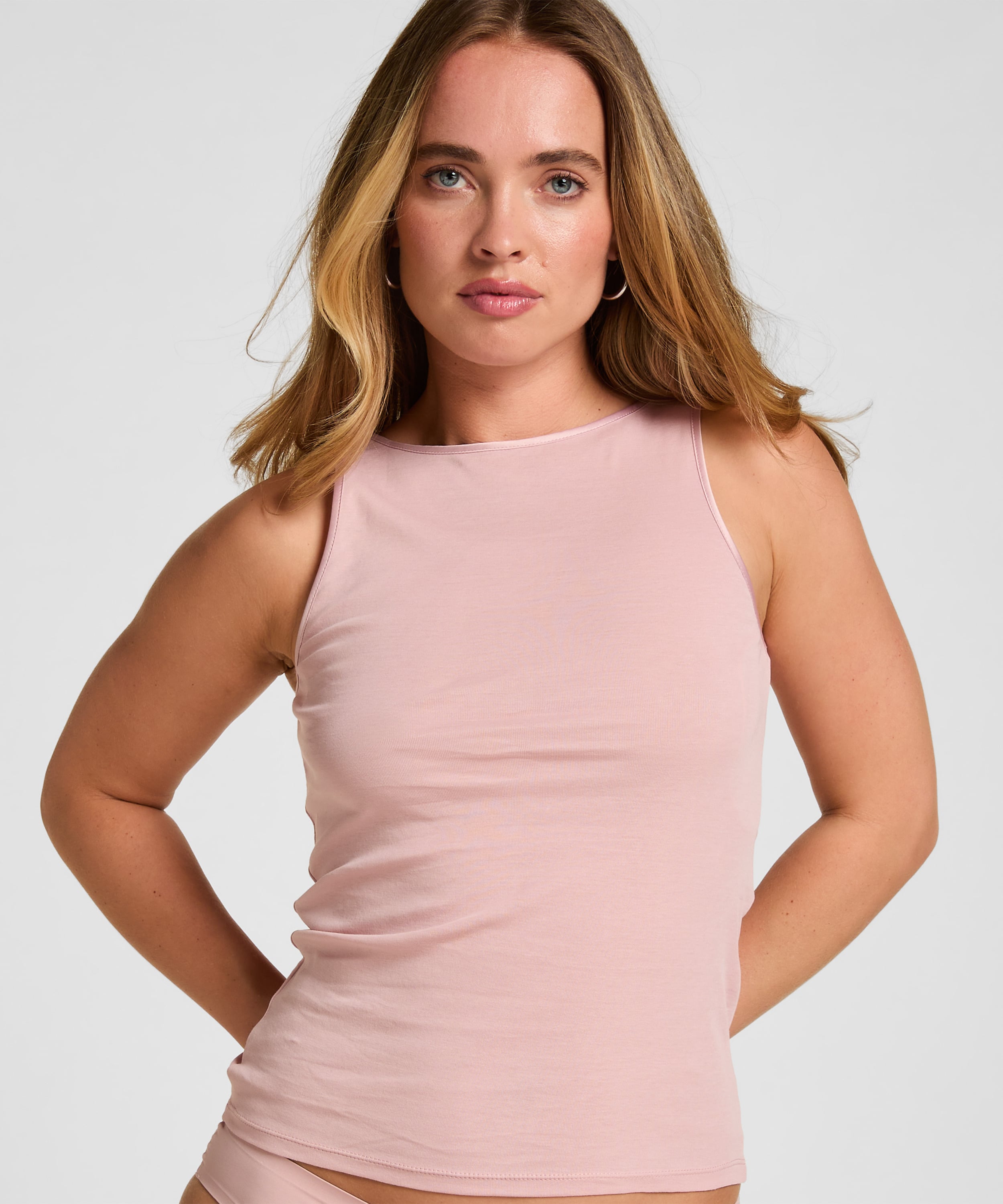 Singlet Elevated Basic, Pink, main