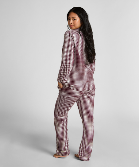 Essentials Flannel Pyjama Top, Purple
