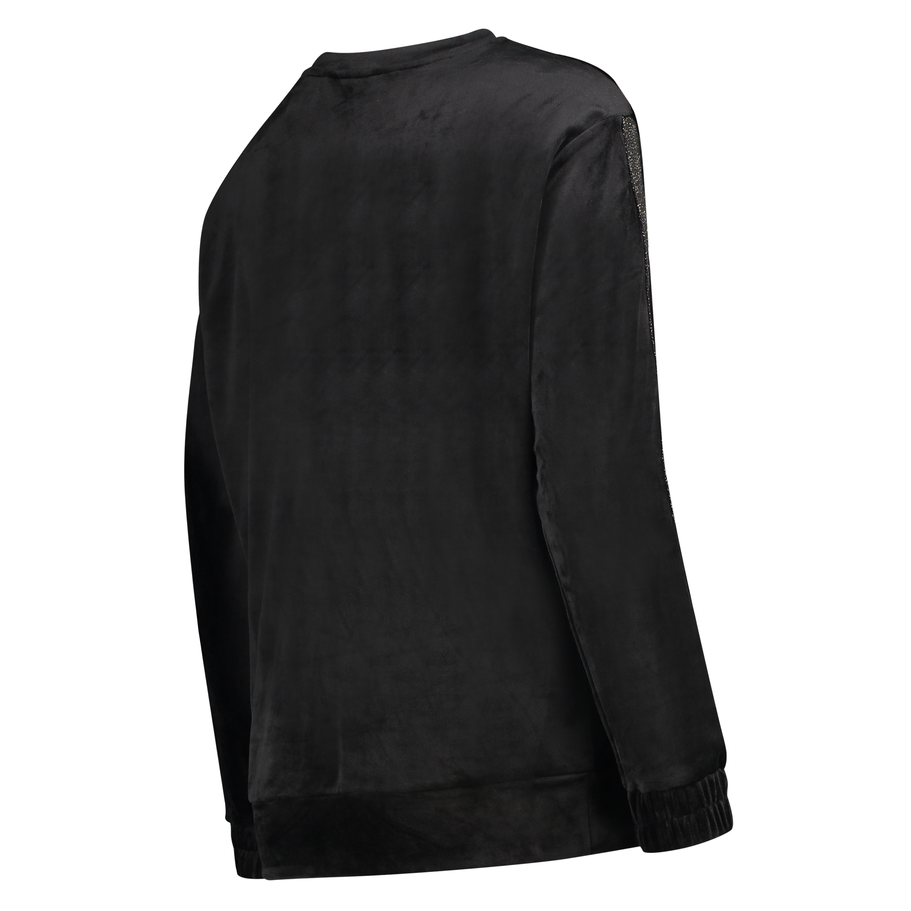 Velvet Shimmer maternity top, Black, main