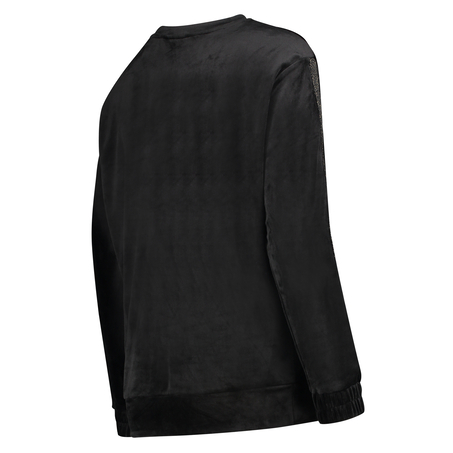 Velvet Shimmer maternity top, Black