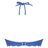 Scallop padded underwired bikini-top, Blue