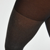 70 Denier Ribbed Lurex Tights, Black