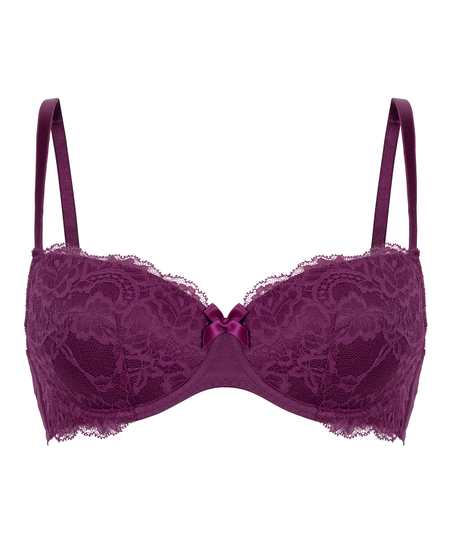 Teddy Padded Underwired Bra, Purple