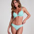 Plunge Padded Underwired Bra, Blue