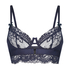 Blossom Non-Padded Underwired Longline Bra, Blue