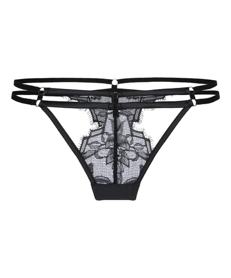 Highleg Thong Bea, Black