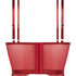Coco Padded Underwired Longline Push-Up Bra, Red