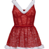 Sexy Santa Wired Slip Dress, Red