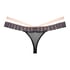 Martha Extra Low Rise Thong, Black
