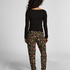 Longsleeved Jersey Pyjama Top, Black