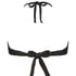Crinkle Bandeau Bikini Top, Black