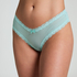V-shaped Brazilian knickers mesh, Blue