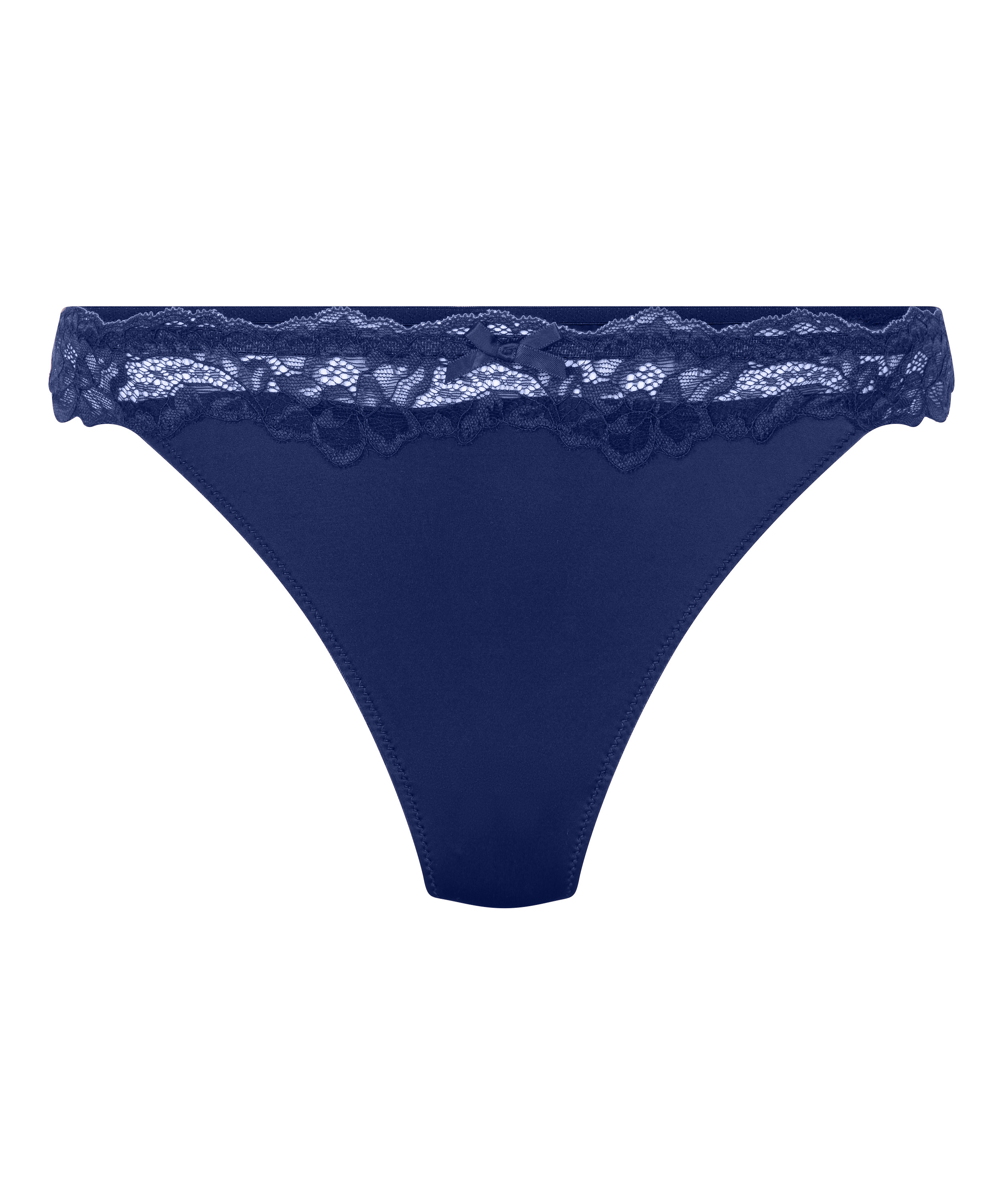 Lace & Shine Thong, Blue, main