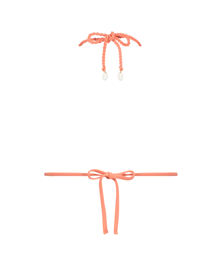 Peachy Triangle Bikini Top, Orange
