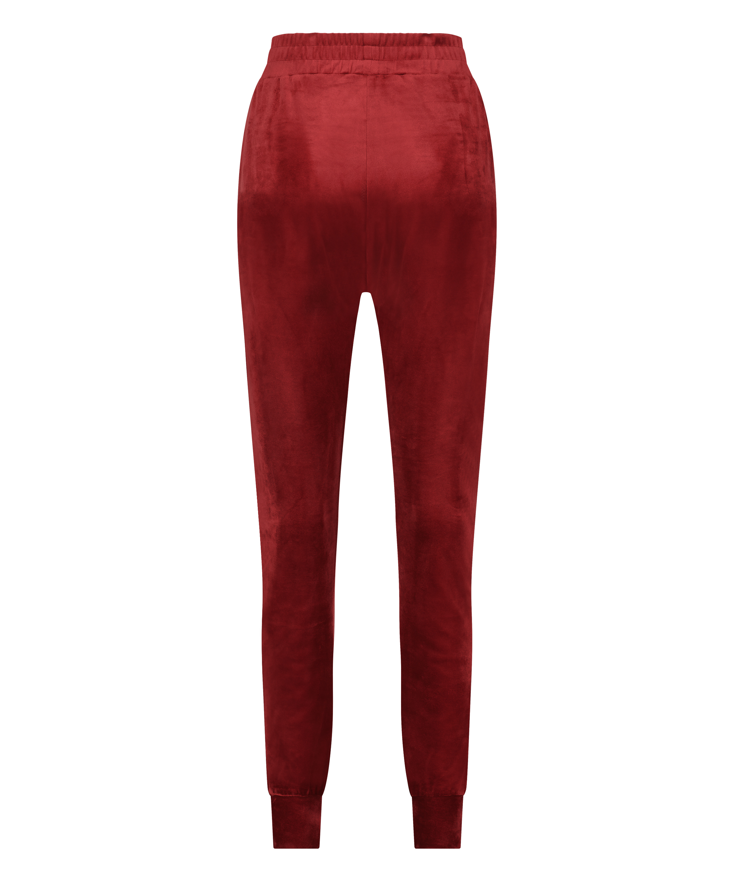 Velour Jogging Bottoms, Red, main
