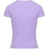 Ribbed Crew Neck Short-Sleeved Pyjama Top, Purple