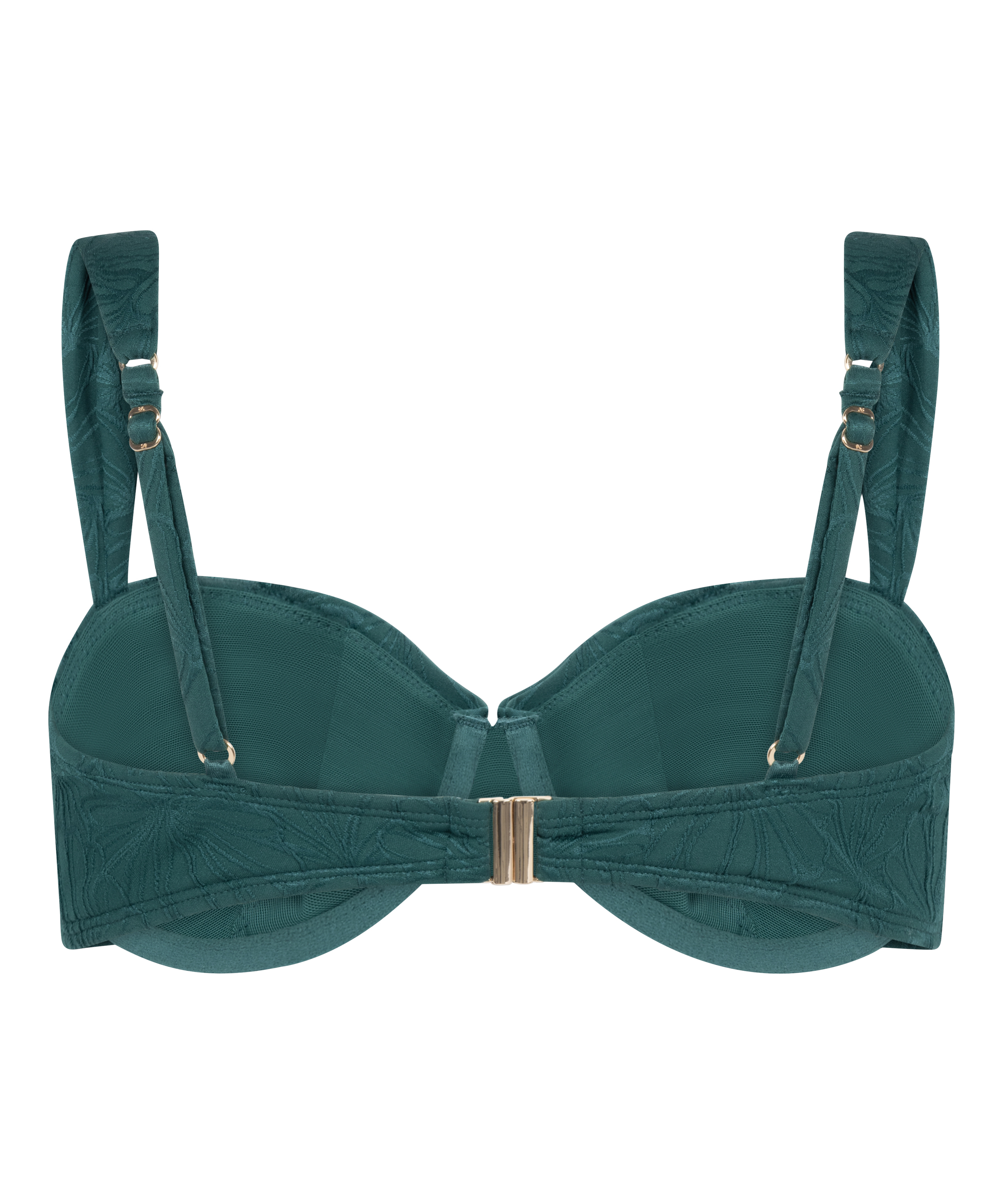 Azua Non-Padded Underwired Bikini Top, Green, main