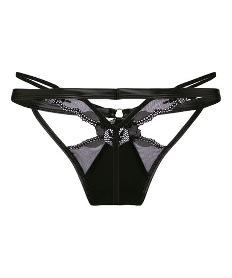 Highleg Thong Ilenia, Black