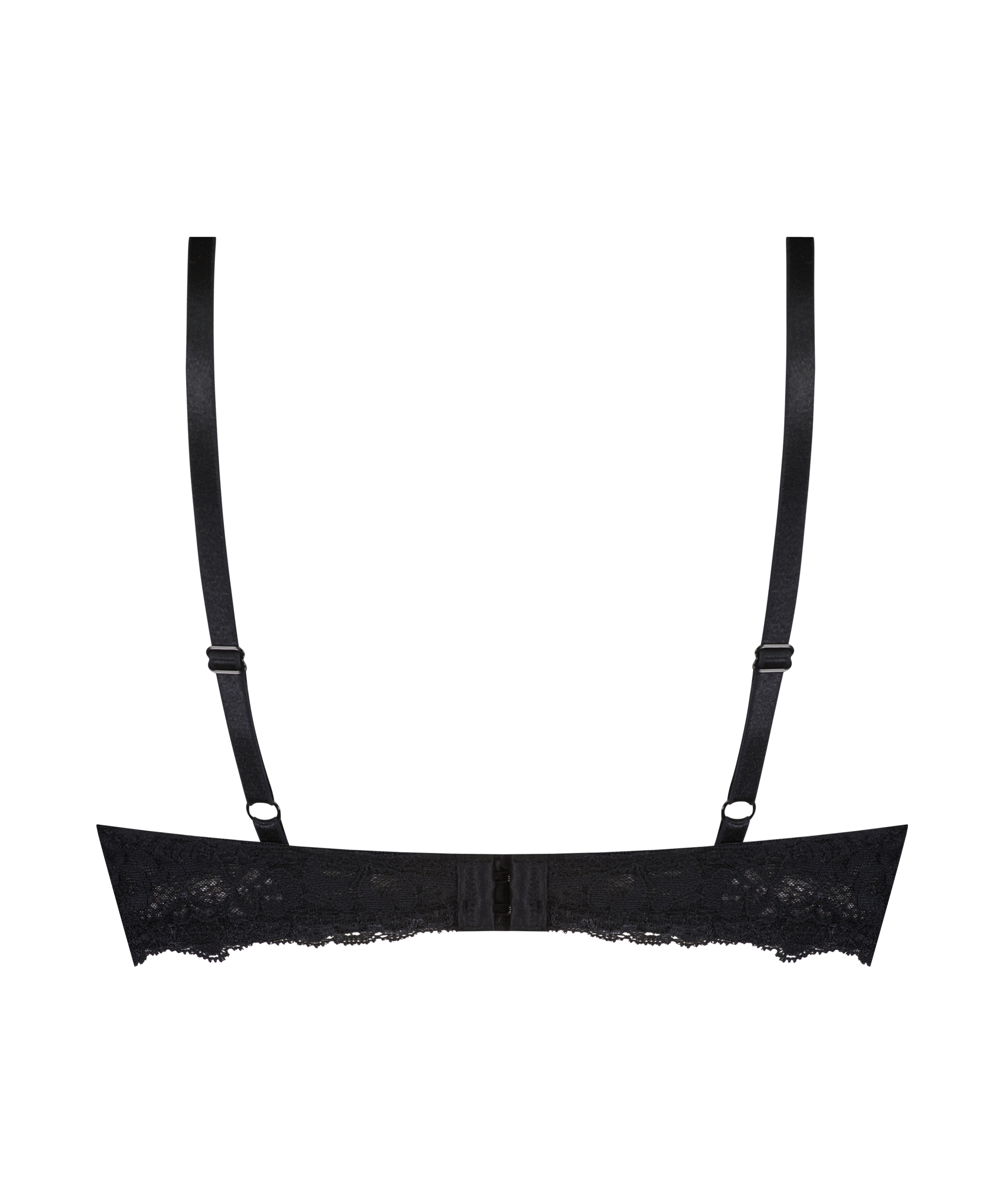 Marine Padded Push-Up Underwired Bra, Black, main