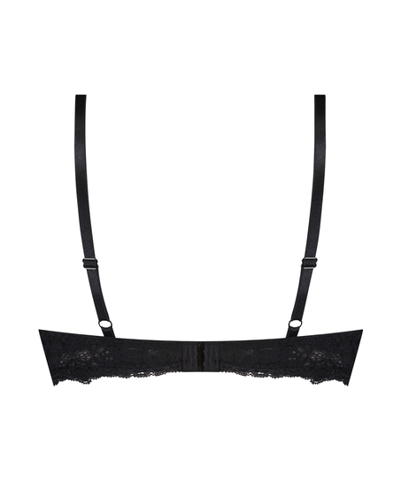 Marine Padded Push-Up Underwired Bra, Black