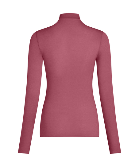 super soft Turtleneck Shirt with Cashmere, Purple