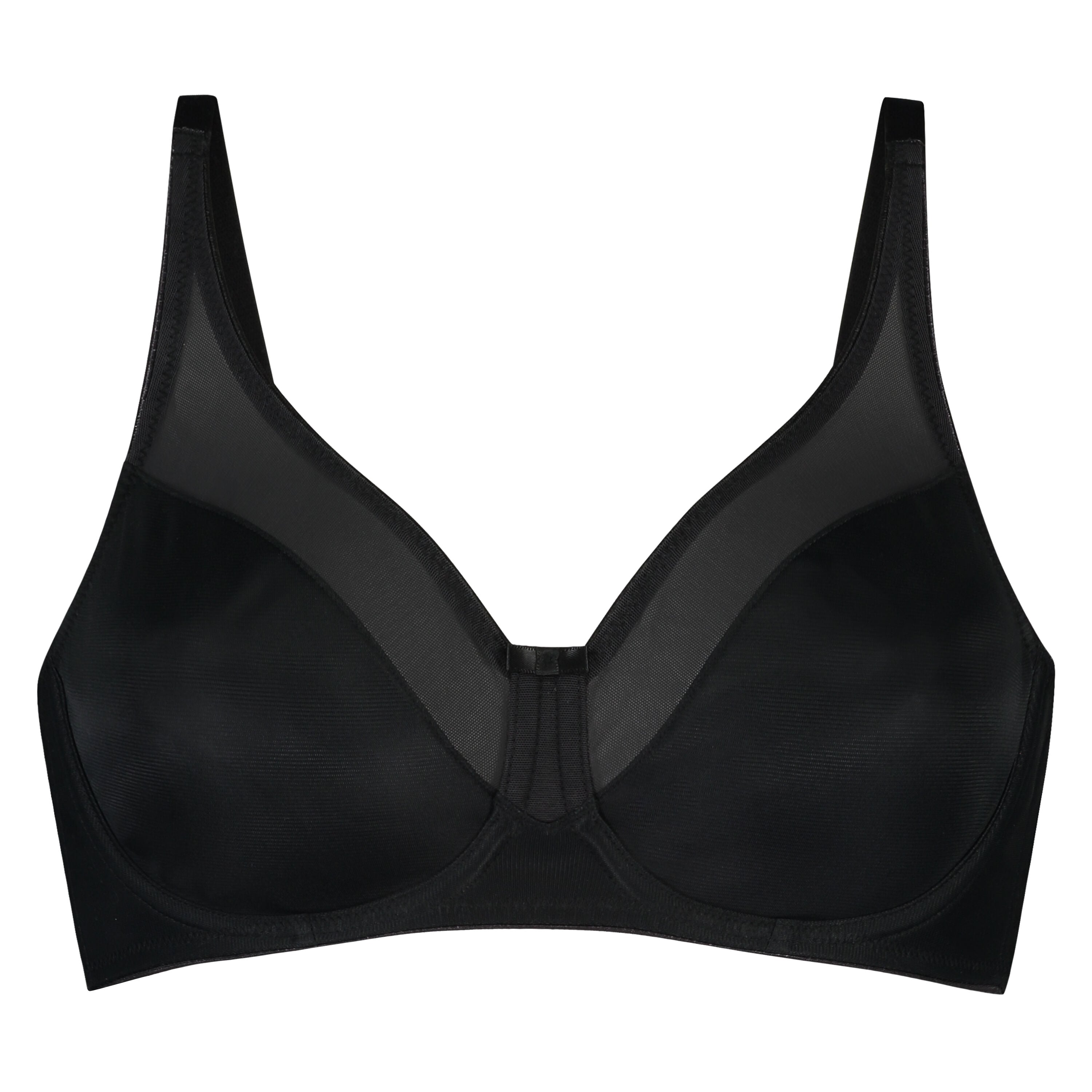 Nina Non-Padded Underwired Minimizer Bra, Black