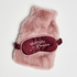 Hot Water Bottle And Eye Mask Set, Pink