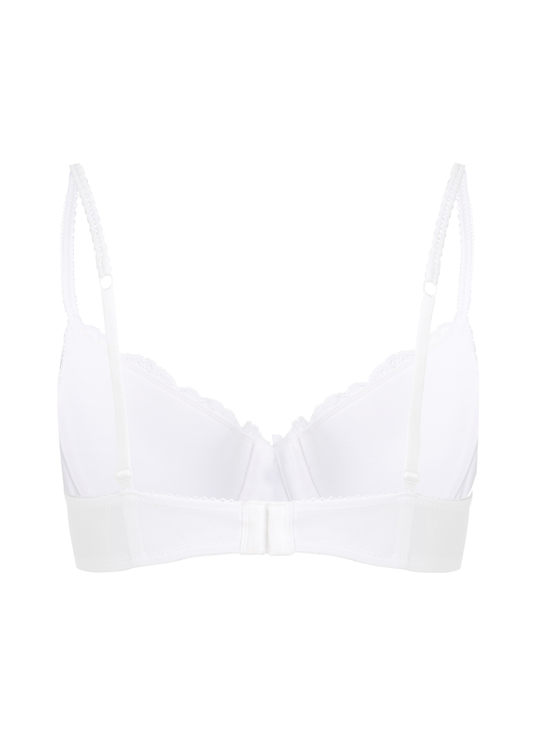 Secret Lace Padded Underwired Bra, White, main