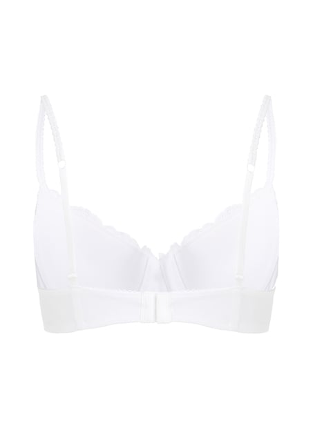 Secret Lace Padded Underwired Bra, White