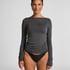 super soft Boatneck shirt with Cashmere, Gray