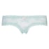 Floral Mesh V-shaped Brazilian Knickers, White