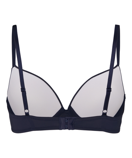 Plunge Padded Underwired Bra, Blue