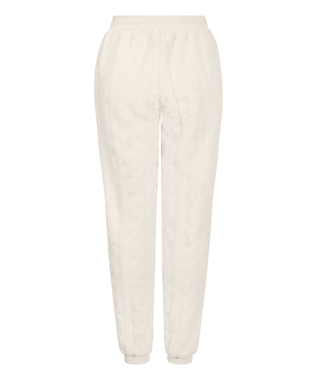 Jogger Cable Fleece, White