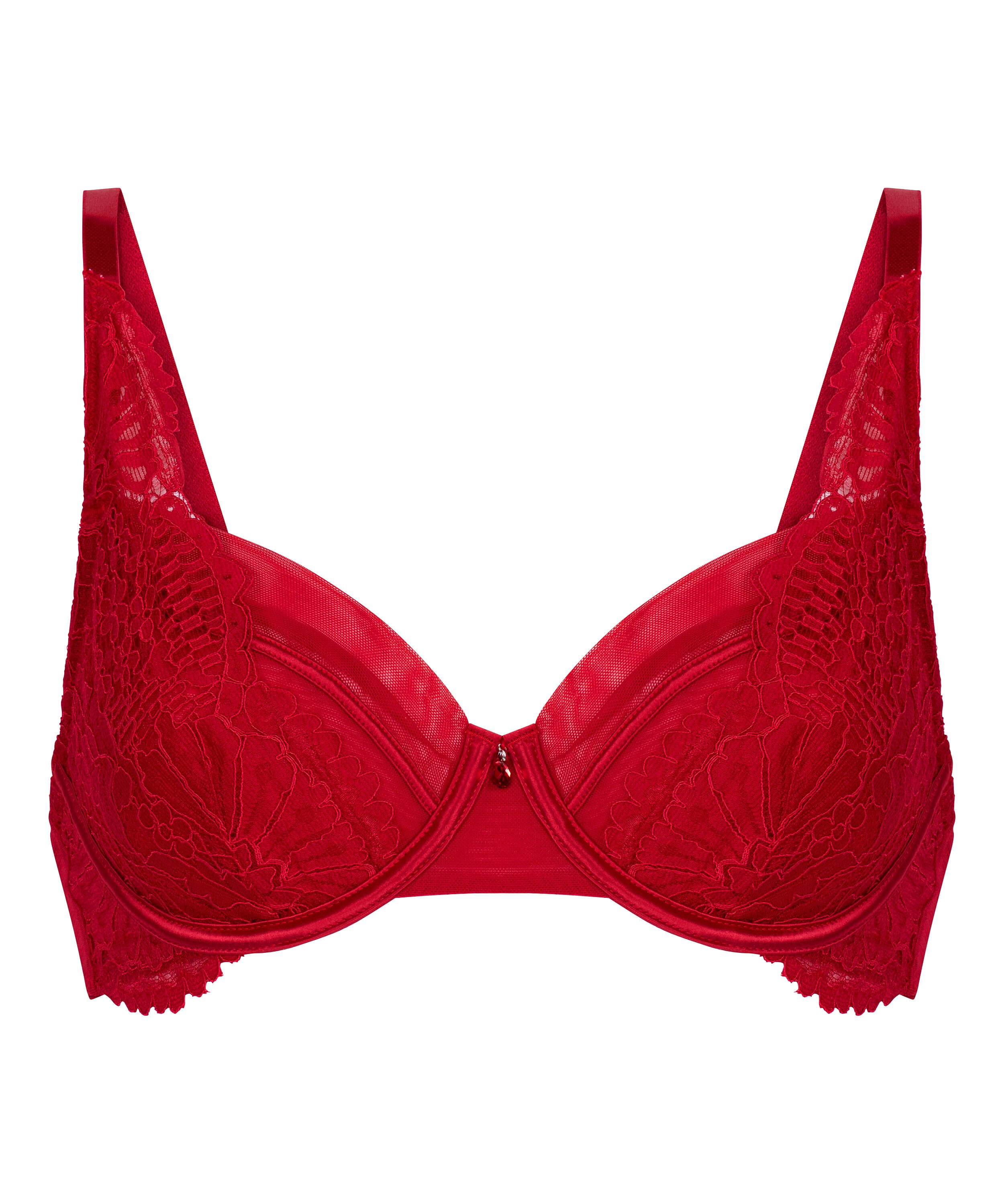 Whitney Non-Padded Underwired Bra, Red