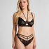 Amari Open Crotch Brazilian, Black